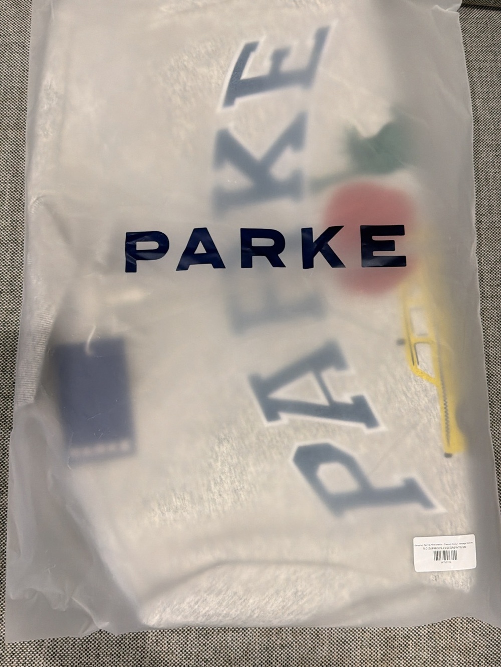 PARKE NYC EXCLUSIVE Graphic Zip-Up Mockneck - S/M - Picture 3 of 3